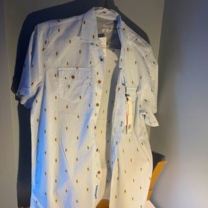 Pineapple short sleeve button up